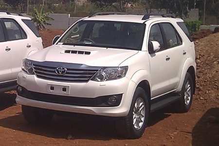 Toyota Fortuner on Self Drive in Srinagar Kashmir