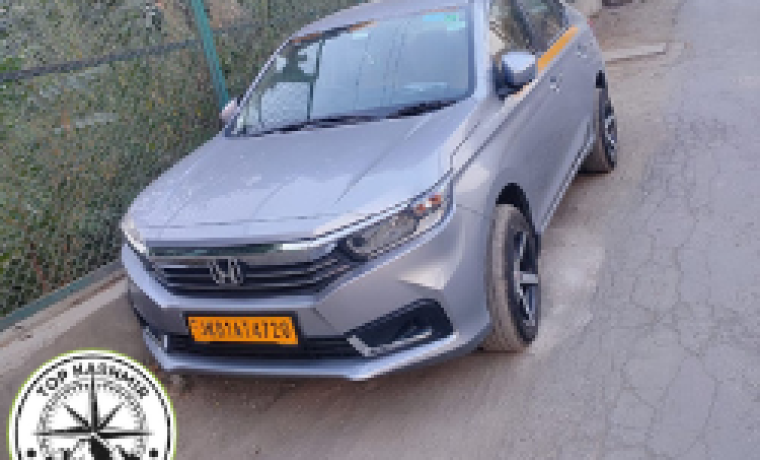 Honda Amaze Cab service in Kashmir. Book Honda Amaze taxi in Kashmir